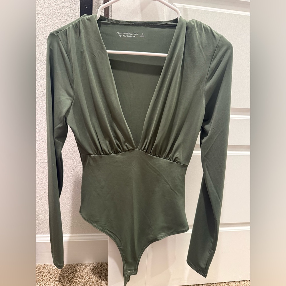 Abercrombie & Fitch Dark Green Bodysuit